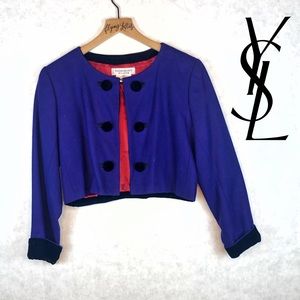 YSL | Gorgeous Purple Blazer Top Layer Jacket
